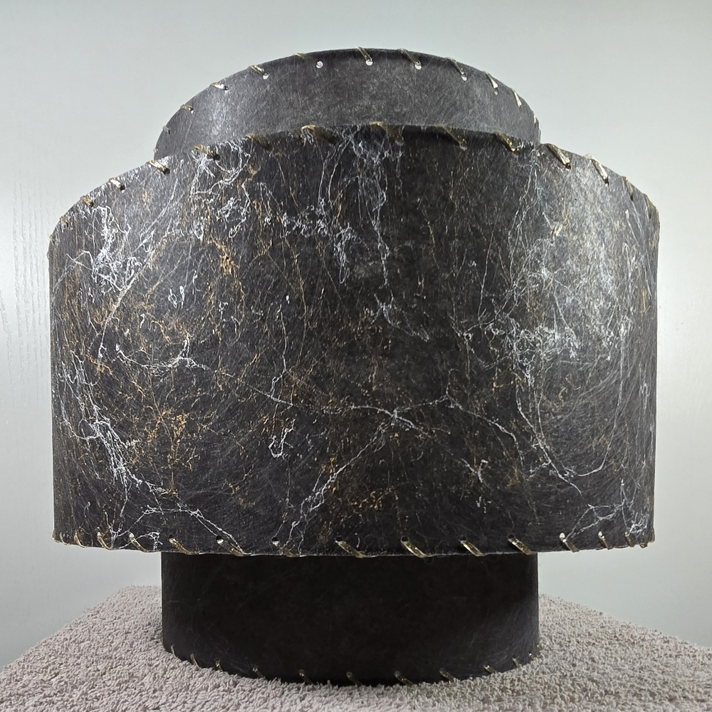 VINTAGE STYLE 3 TIERED DRUM LAMPSHADE - Picture 6 of 12